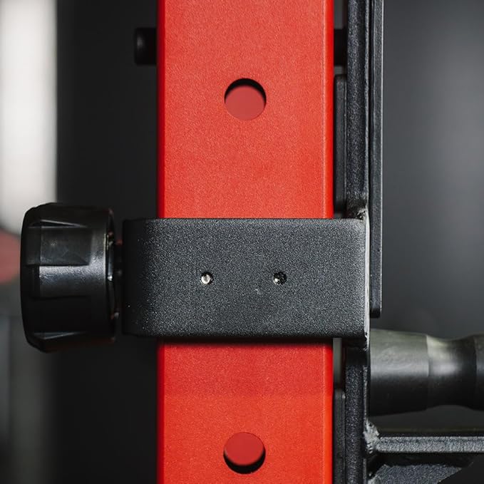 Titan Fitness T-3 Series Quick Release Roller J-Hooks, 1,000 LB Rackable Capacity, Fits 2" x 3" Uprights, 16mm Pop-Pin Fits 11/16" Hole, Protective Nylon Liners