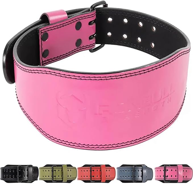 7mm Leather Weight Lifting Belt (IPF, USAPL, USPA, IPL USAW & IWF Approved) - 4" to 2” Tapered Premium Weightlifting Belt for Olympic Lifting, Powerlifting, Cross training, Gym, Workout & Weight Training - Weightlifting Belts for Men and Women