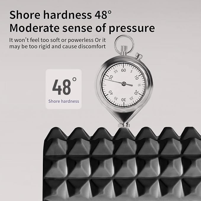 New Upgrade Bracket Foam Roller, 21 Inch Firm Deep Tissue Muscle Massager for Back Leg Pain & Sore Muscles (Black)