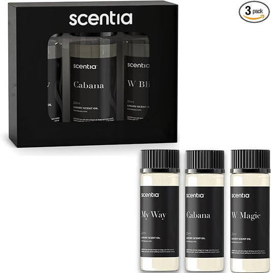 Hotel Diffuser Oil | Aromatherapy Fragrances Inspired by 5-Star Hotels | Luxurious Scents Gift Set - 3 x 20ml Bottles Set - The 1 Hotel Miami, W Hotel & 5- Star Hotels
