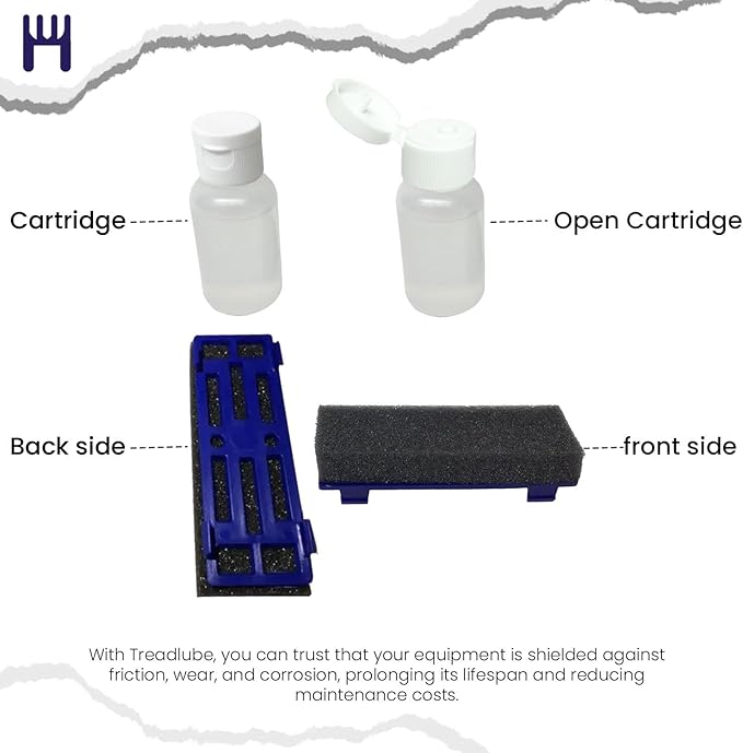 Silicone Lubricant- Cartridge Refill - Recharge KIT - Works with TREADLUBE - Easy to USE P/N TDLBREFILL - Made in USA
