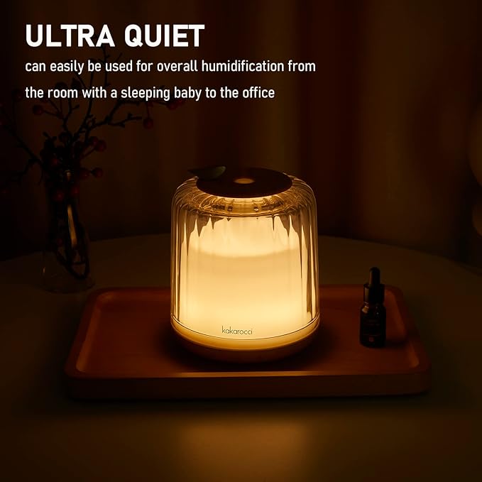 Essential Oil Diffusers, Glass and Real Wood Base Ultrasonic Aromatherapy Diffuser Aroma Defusers for Home Large Room 230ml with Bluetooth Speaker Music Player Colorful Led Light