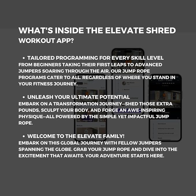 Elevate Gravity Heavy Rope - 3m, 10mm PVC - Boost Muscle, Cardio & Strength - Smooth Bearings - Ideal Indoor/Outdoor & Weight Loss.