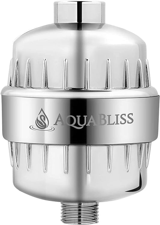 AquaBliss High Output Revitalizing Shower Filter - Reduces Dry Itchy Skin, Dandruff, Eczema, and Dramatically Improves The Condition of Your Skin, Hair and Nails - Chrome (SF100)