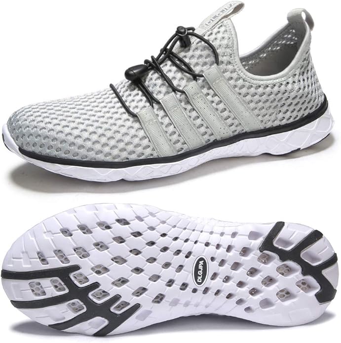 DLGJPA Men's Lightweight Quick Drying Aqua Water Shoes Athletic Sport Walking Shoes