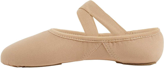 Cloud Soft 4 Way Stretch Canvas Ballet Shoes Split Sole Dance Slippers for Toddler Girls, Little Big Kids Training