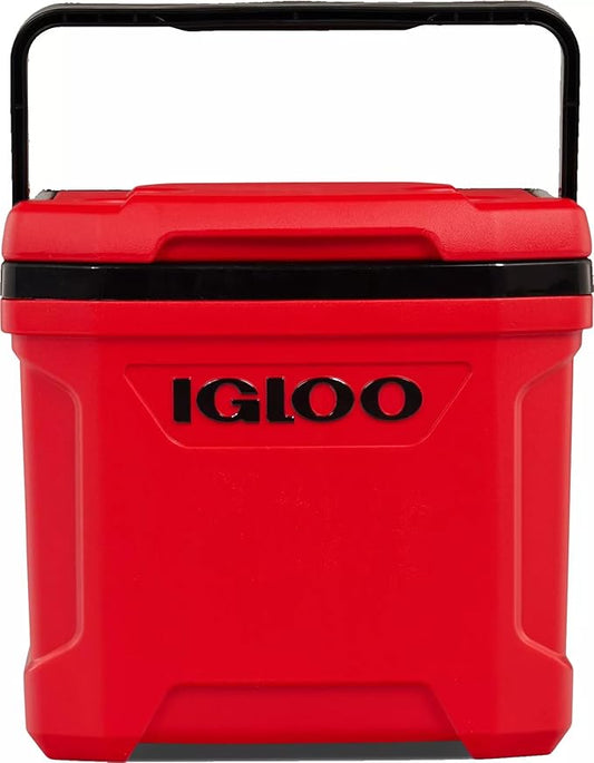 Igloos Cooler Hard-Sided Ice Chest, Insulated Portable Cooler, Heavy-Duty, Leak-Resistant Lid, Lightweight Ergonomic Handle