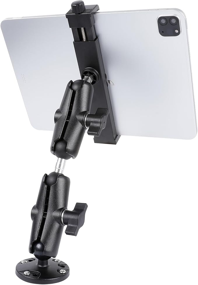 Double Socket Arm with 1" Double Ball Adapter Compatible with RAM B Size Mounts, 360° Rotation Extension Rod for Phone Holder, Tablet Mount, for Bike, Motorcycle, Truck (5.5" Middle Adapter)