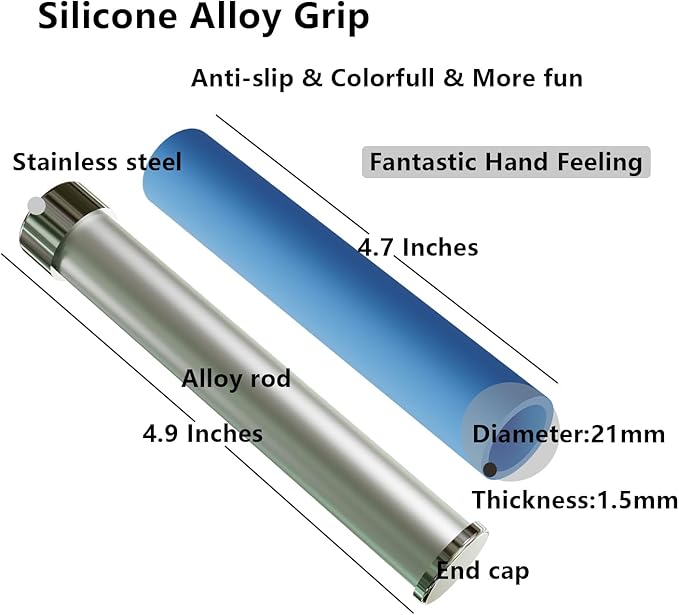 Adjustable Jump Rope for Home Fitness - 5mm PVC Cord with Ball Bearings, Anti-Slip Rubber& Alloy Handles for Beginners, Weight Loss Workout in Home/School/Gym