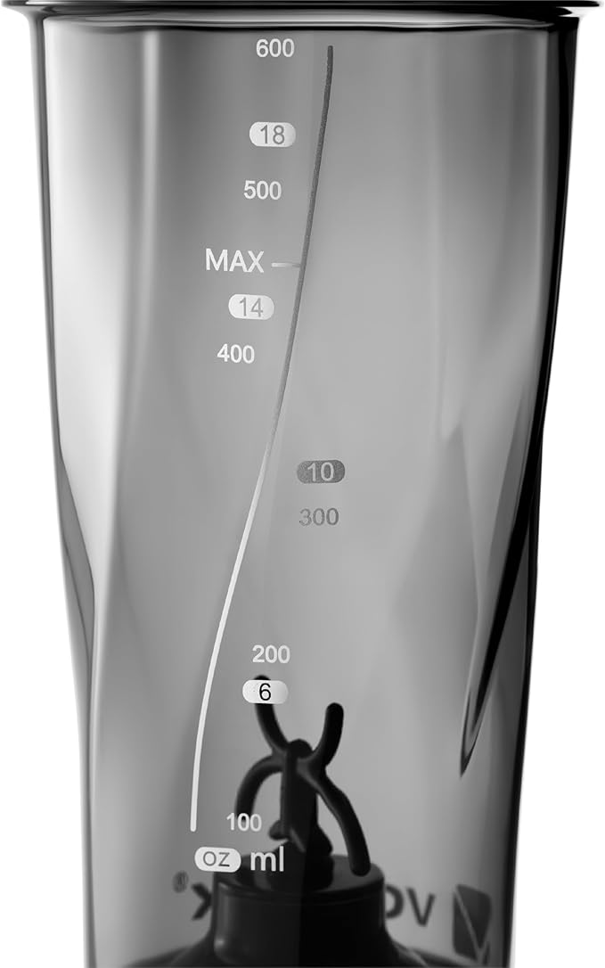 VOLTRX VortexBoost Electric Shaker Bottle, USB C Rechargeable Protein Shake Mixer, Shaker Cups for Protein Shakes and Meal Replacement Shakes, BPA-Free, Made with Tritan, Black