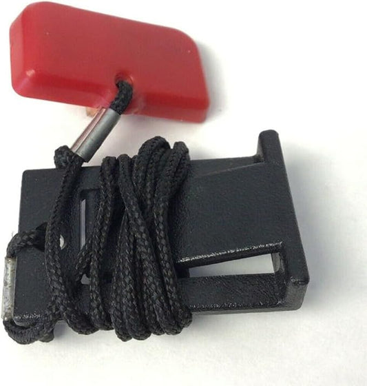 H.F Exchange Magnetic Safety Key Lanyard - Emergency Stop Key with Braided Cord & Clip P/N 1000105094 - Safety Switch Assembly Replacement Key for Treadmill - Works with Livestrong LS8.0T