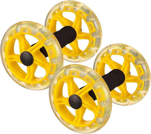 Household Appliances Exercise Abdominal Roller Workout Roller Abs Ab Fitness Roller Yellow Equipment Fitness Device Fitness Wheel Ab Wheel Dumbbel Ab