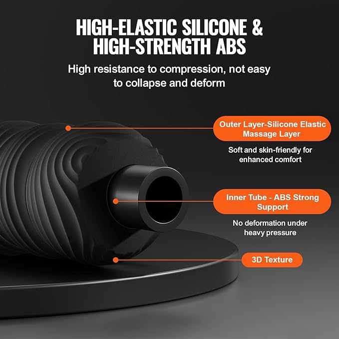 VEVOR Vibrating Peanut Massage Ball, Electric Double Lacrosse Massage Roller with 4 Intensities, Rechargeable Deep Tissue Massage Ball for Muscle Pain Relief, Exercise Recovery, Trigger Point Therapy