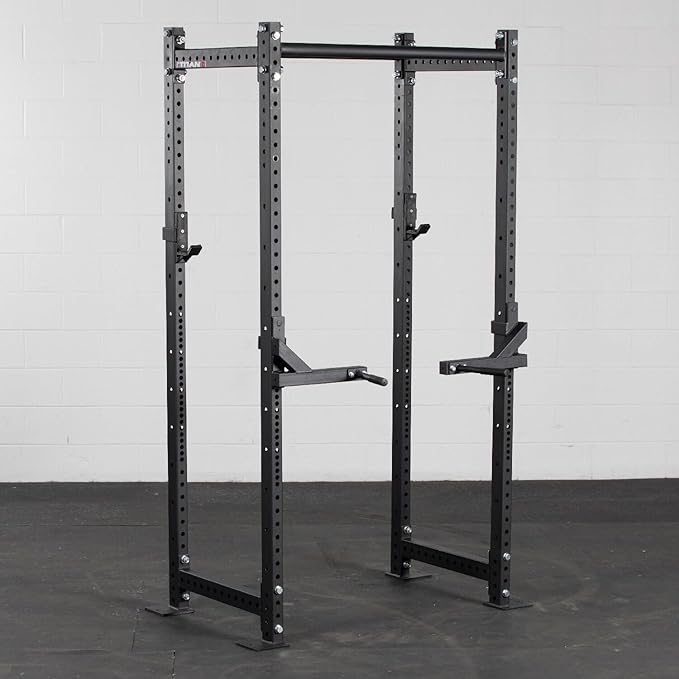 Titan Fitness T-3 Series Dip Bars, J-Hook Style Rack Mounted Dip Attachment, 880 LB Capacity, Fits 2" X 3" Tubular Steel