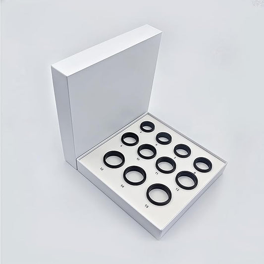 Smart Ring Fitness Tracker for iOS & Android – Sleep Monitor Heart Rate Blood Oxygen & Pressure 8 Sports Modes IP68 Waterproof NO Subscription Long Battery Life (Sizing Kit, Sizing Kit)