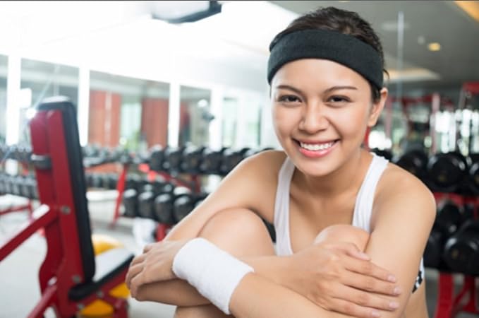 12 Sweatbands Cotton Sports Headbands Terry Cloth Moisture Wicking Athletic Basketball Headband by Kenz Laurenz