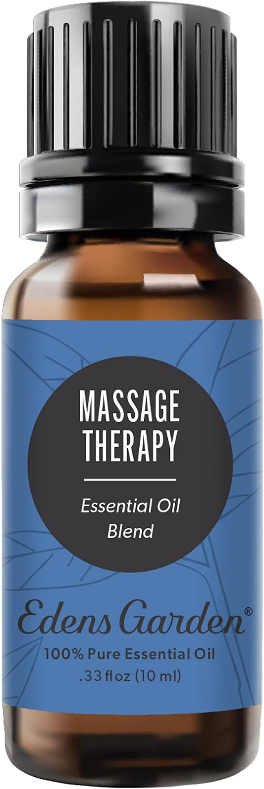 Edens Garden Massage Therapy Essential Oil Blend- 100% Pure Premium Grade, Undiluted, Natural, Therapeutic, Aromatherapy, The Best for Diffusing, Skin, Humidifiers, Face 10 ml (.33 fl oz)