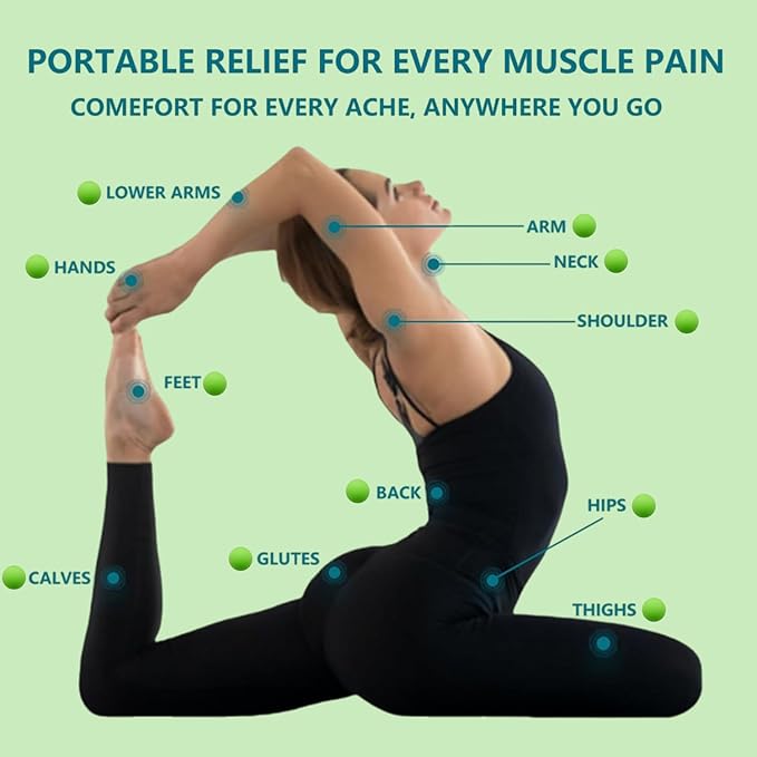 Fascia Massage Ball Set (2.48" + 1.97" + 1.18") for Muscle Relief,Yoga Deep Relaxation,Trigger Point & Active Therapy,Targeted Therapy for Full Body(3 Pieces)