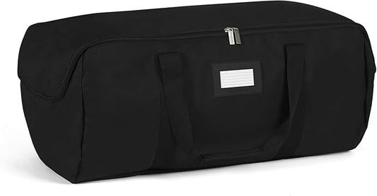 Covermates Keepsakes - Storage Duffel Bag - Heavy Duty Polyester - Reinforced Handles - Closet Storage, Black