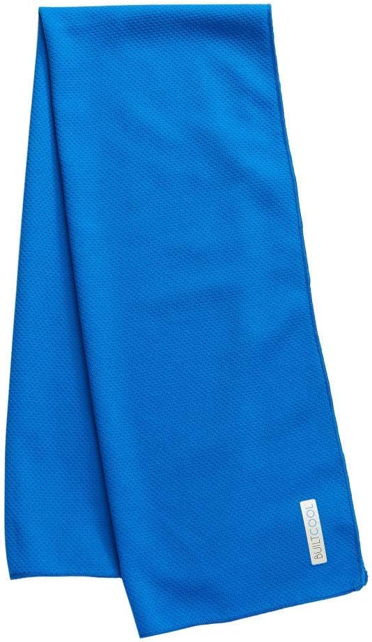 BUILTCOOL Adult Cooling Towel - Men & Women Chilly, Lightweight, Soft, Neck and Face Cooling Towel for Sport, Camping, Hunting, One Size, White, Royal Blue, & Yellow, 3 Pack