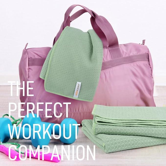 SUNLAND Microfiber Sports Workout Towels Fast Drying Fitness Sweat Towels for Men & Women Lightweight Multi-Purpose Gym Exercise Towel