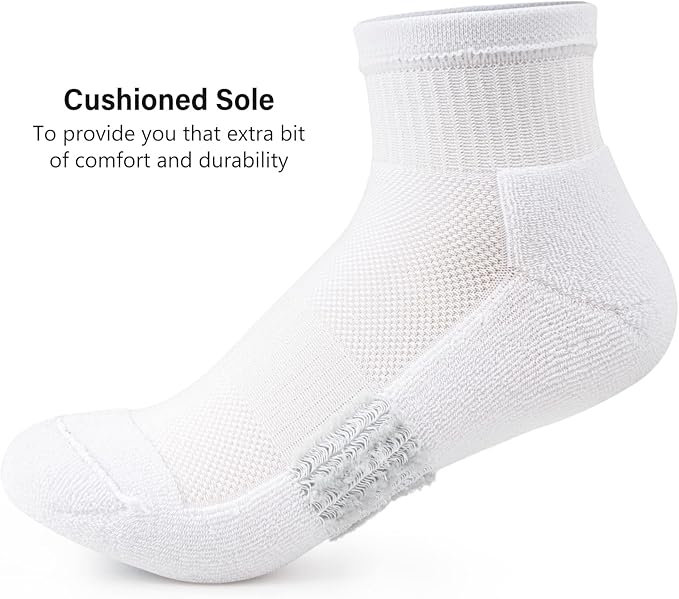 Gonii Ankle Socks Womens Athletic Thick Cushioned Running Hiking Low Cut 5-Pairs