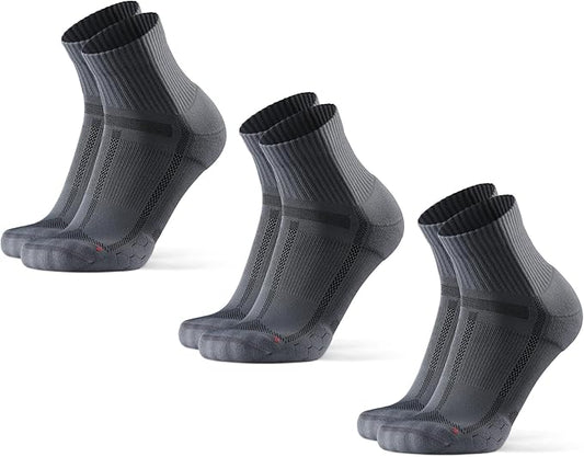 DANISH ENDURANCE Ultra-Comfort Quarter Running Socks, Performance Socks, Men & Women - 3 or 5 Pack