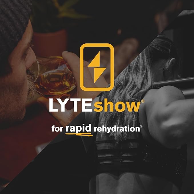 LyteShow - Electrolyte Concentrate for Rapid Rehydration - NO Sugars, NO Additives - 40 Servings (with Magnesium, Potassium, Zinc)