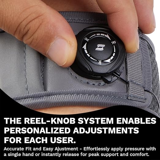 Tennis Elbow Brace for Men & Women, Elbow Brace for Tendonitis and Tennis Elbow and Golfer's Elbow, Adjustable Elbow Strap (Gray, S, 7.5"–9.5")