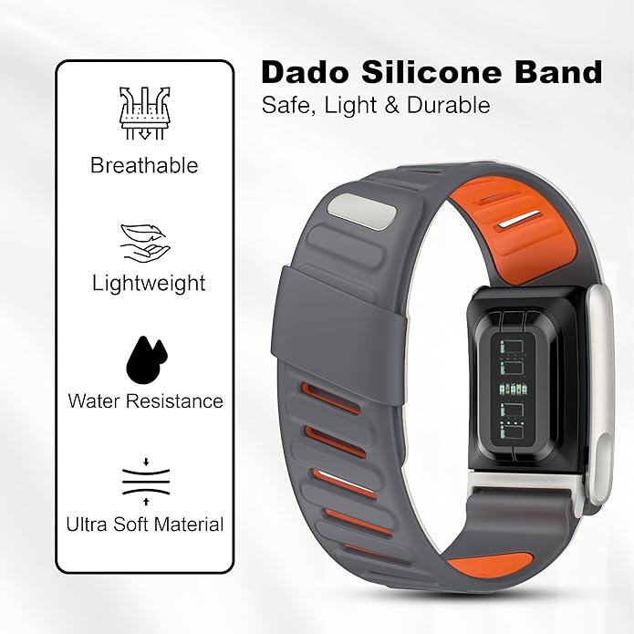 Silicone Sport Replacement Band Compatible with WHOOP 5.0, One, Peak, and Life Fitness Tracker – Breathable, Durable & Comfortable | Not for Whoop Gen 4