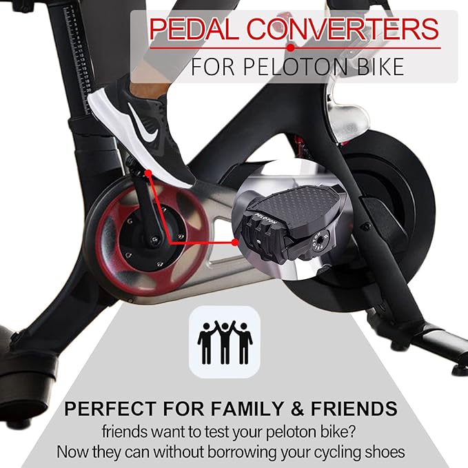 BUCKLOS Look Delta, SPD Spin Bike Bicycle Clip Pedals - Compatible with Peloton & Shimano SPD Fit Road Bike/Indoor Outdoor Cycling (9/16'' Clips Pedal Replacement)