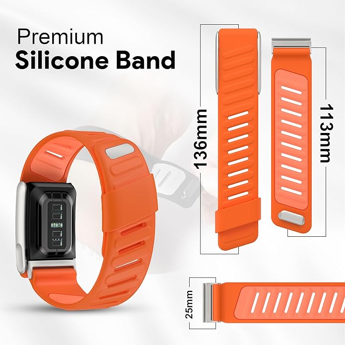 Silicone Sport Replacement Band Compatible with WHOOP 5.0, One, Peak, and Life Fitness Tracker – Breathable, Durable & Comfortable | Not for Whoop Gen 4