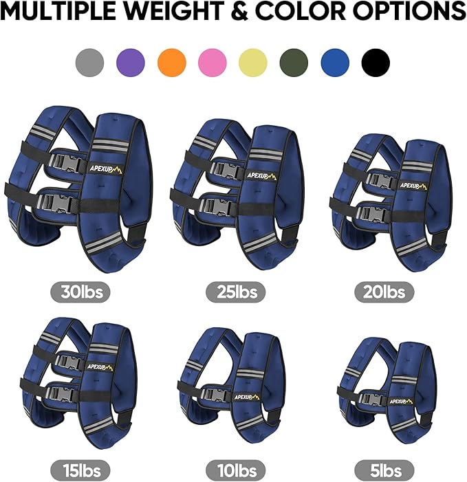 APEXUP Weighted Vest Men Women, Weight Vest for Women Workout Equipment for Strength Training Running