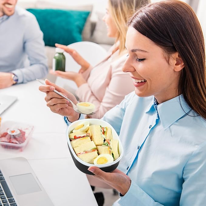 4 Pack Airtight Food Storage Containers，Reusable Kitchen Sandwich Containers with Lids Set for Meal Prep, Lunch,Salad，Snack, Microwave Safe, BPA-Free and Leak-Proof，30oz. Each