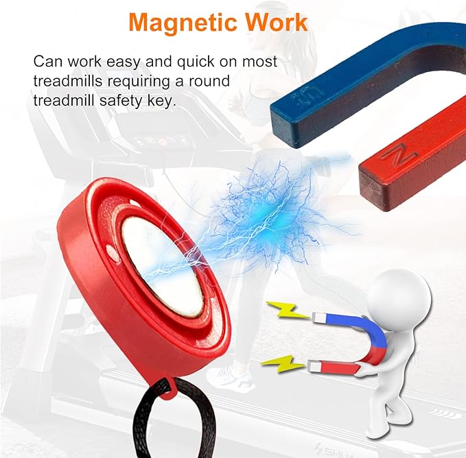 Treadmill Magnet Safety Key for Proform Image Weslo Reebok Epic Golds Gym Freemotion and Healthrider Treadmills