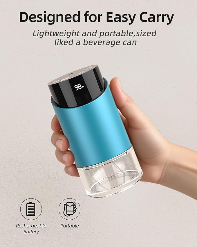 Waterless Essential Oil Diffuser Aromatherapy Scent Diffusers for Home Large Room, Bedroom, Car, Office, Desk, Battery Operated Mini Portable Air Freshener, 3 Countdown Timers & 3 Mist Levels