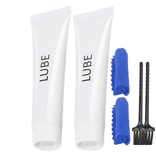 Fitness Treadmill Lube for Spirit Sole Fitness Treadmill, Most Brands Fitness Treadmill Maintenance Lubricant p/n N020001 with Cleaning Cloth and Brush 2 Pack