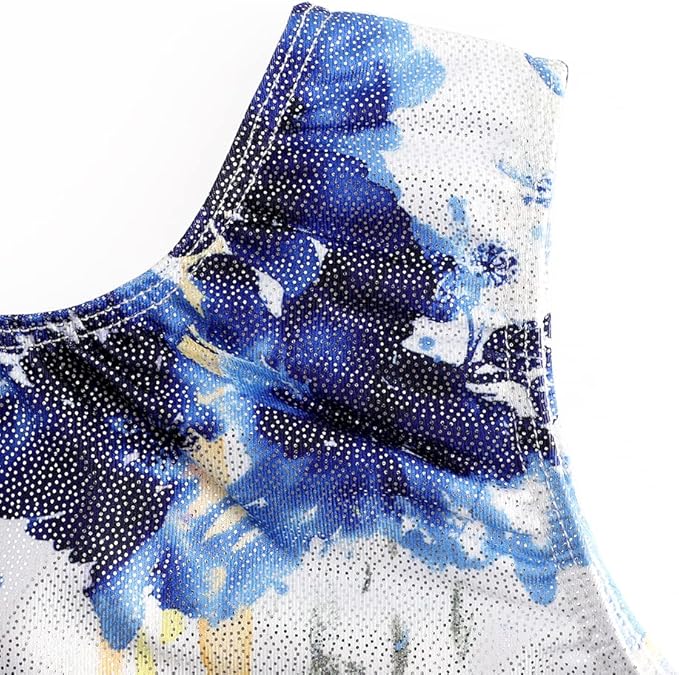 EQSJIU Leotards for Girls Gymnastics Sleeveless Sparkly Toddler Tumbling Outfits Dance Clothes Biketards for Kids 1-10 Years