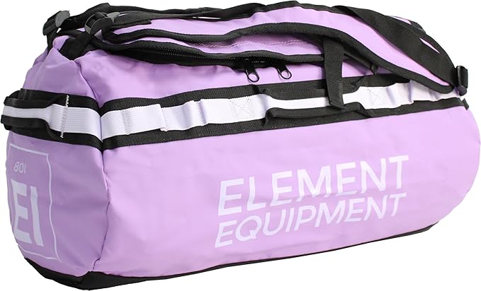 Element Equipment Trailhead Duffel Bag Shoulder Straps Waterproof Violet/Lavendar Medium