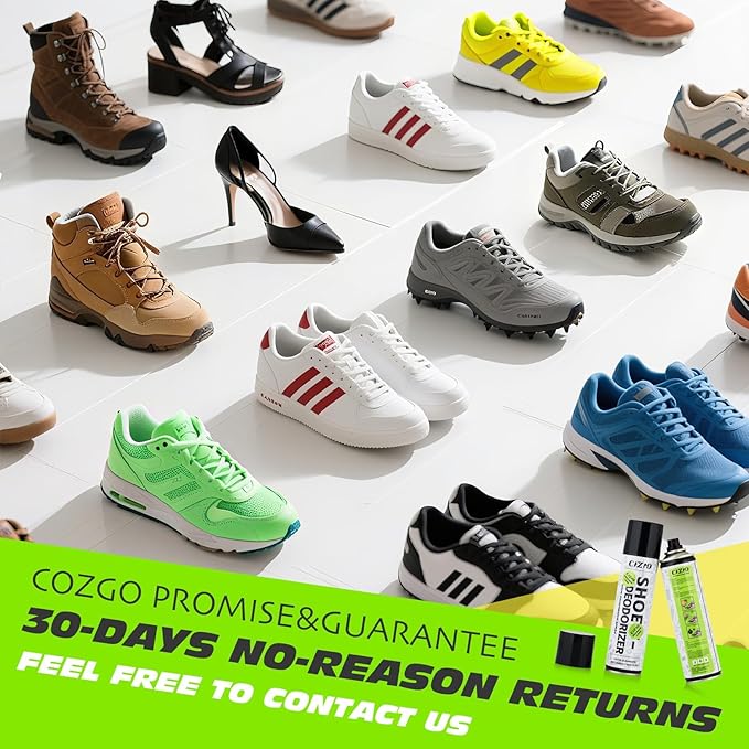 COZGO Shoe Deodorizer Spray, Shoe Refresher, Shoe Odor Smell Eliminator, 300ml (10oz) Long-Lasting Quick-Drying Formula Shoe Spray for Smelly Shoes, Sneakers, Gym Bag, Work Boots