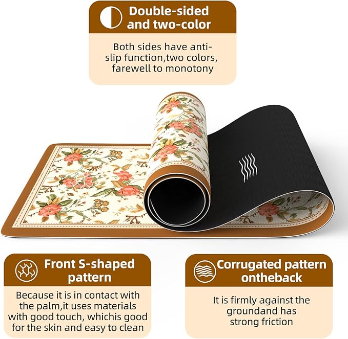 FOLAI Extra Thick Yoga Mat 6mm - Non-Slip Exercise Mat for HIIT, Pilates & Home Workouts & Workout with Free Carry Strap