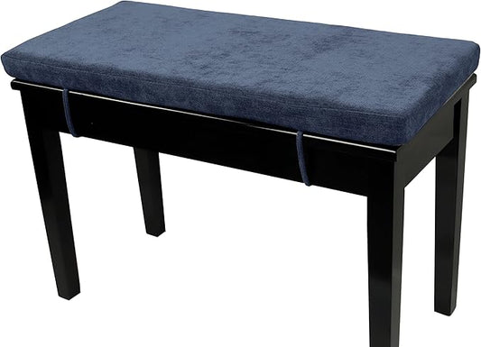 Loveboat Washable Bench Cushion, Non-Slip Bench Pad for Shoe Storage, Window, Piano, Dining 36"x14"x2" Navy