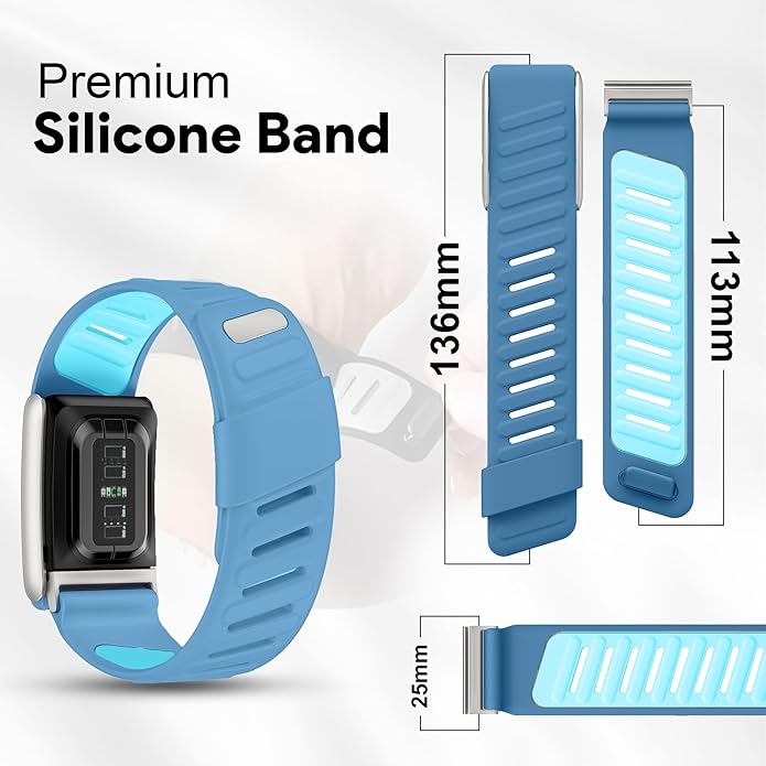 Silicone Sport Replacement Band Compatible with WHOOP 5.0, One, Peak, and Life Fitness Tracker – Breathable, Durable & Comfortable | Not for Whoop Gen 4