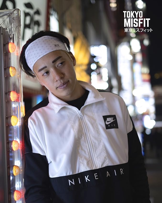 Tokyo Misfit - Japanese Headbands for Men & Women, Sweat Band, Workout, Yoga, Fashion, Running, Sports, Basketball, Bandana