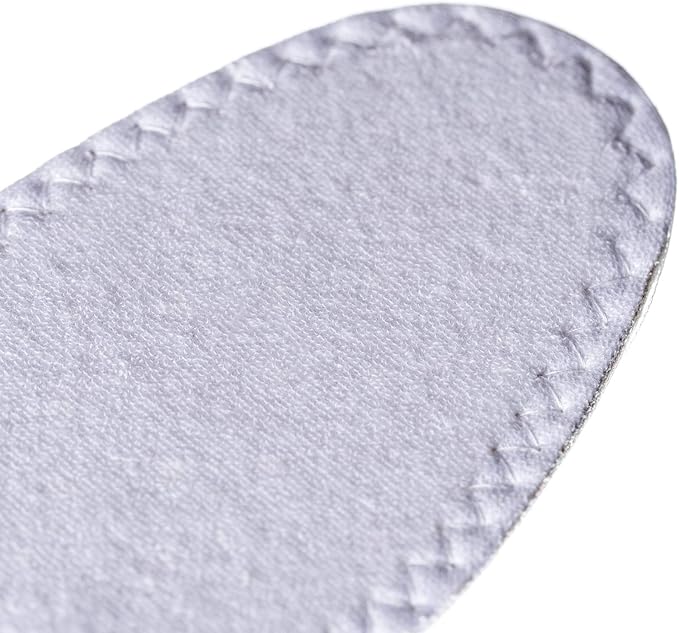 Happystep Cotton Terry Cloth Insoles, Barefoot Shoe Inserts, Sweat Absorption, Odor Control, Moisture-Wicking, Washable and Reusable, Zero Drop Shoe Insoles, 1 Pair Black and 1 Pair White (Women 6)