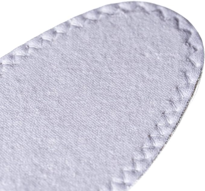 Happystep Cotton Terry Cloth Insoles, Barefoot Shoe Inserts, Sweat Absorption, Odor Control, Moisture-Wicking, Washable and Reusable, Zero Drop Shoe Insoles, 1 Pair Black and 1 Pair White (Men 12)