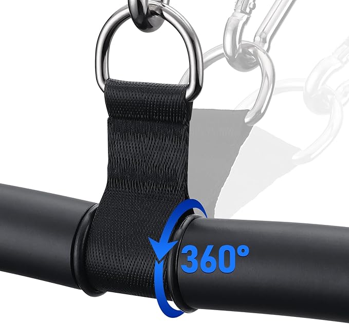 TOBWOLF Upgraded W-Shaped Lat Pull Down Bar, Lat Pulldown Attachment for Home Gym, Curl Triceps Press Down Bar Handle LAT Bar, Single D-Handle Tricep Press Down Bar With Full Wrapped EVA Rubber Handle