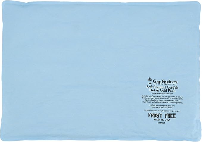 Core Products Soft Comfort CorPak – Reusable Hot & Cold Therapy Pack, Ice Pack for Injuries, No-Frost Compress for Muscle, Back & Joint Pain Relief – 12.5" x 18.5", Made in USA