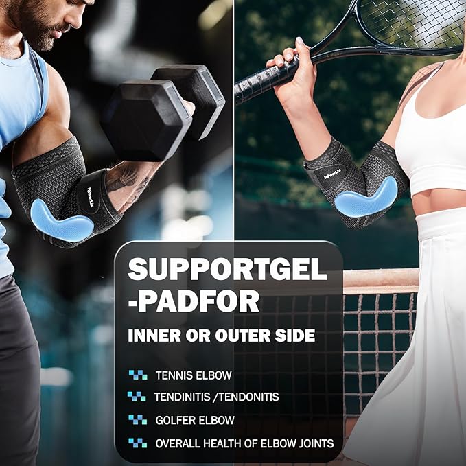 POWERLIX Elbow Brace Compression Support - Elbow Sleeve for Tendonitis, Tennis Elbow and Golfer's Elbow Treatment, Arthritis, Fitness, Weightlifting and More - Elbow Pain Relief 2025