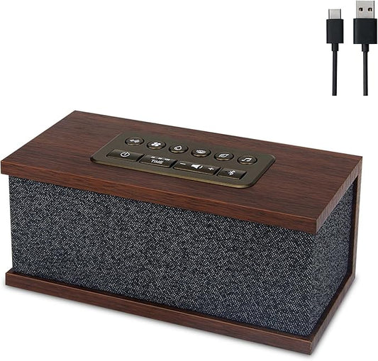 Sound Machine White Noise Machine with 70 Natural Soothing Sounds Sleeping Timer Memory Function 30 Volume Levels Brown Noise Sleep Sounds Machine Powered by USB for Baby Kids Adults,Black